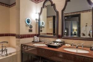 A bathroom at The Strand, Yangon