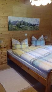 Postel nebo postele na pokoji v ubytování Almwiese Apartment