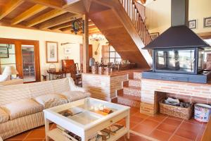 Posezení v ubytování Casa Roble