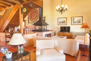 Posezení v ubytování Casa Roble