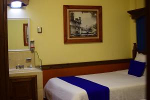 Postel nebo postele na pokoji v ubytování Hotel Tradicional