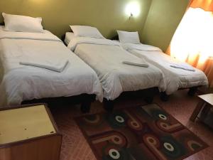 Ліжко або ліжка в номері Hotel Himalayan Inn