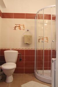 Koupelna v ubytování Hotel Rambousek