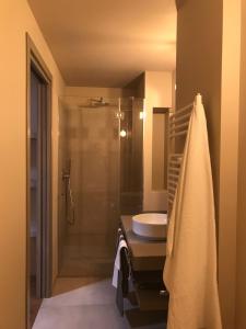 トスコラーノ・マデルノにあるEnergaiaのバスルーム(シャワー、シンク付)