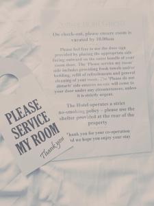 Certifikát, hodnocení, plakát nebo jiný dokument vystavený v ubytování The King's Head Hotel