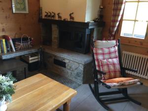 Istumisnurk majutusasutuses Chalet Charming