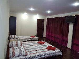 Giường trong phòng chung tại Guest House Black Sea