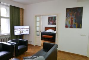 Posezení v ubytování Rooms Bytom