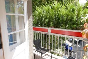 Balkón nebo terasa v ubytování Rooms Bytom