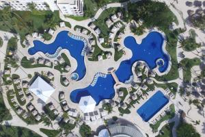 an overhead view of a pool at a resort at Iberostar Grand Bavaro Hotel in Punta Cana