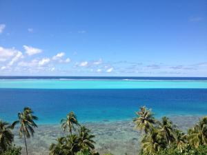 法勒Fare Ihilei的度假村的海景