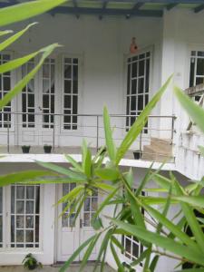 Casa bianca con finestre e balcone di Niwasa House a Hatton