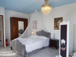 Postel nebo postele na pokoji v ubytování Villa Mantalena