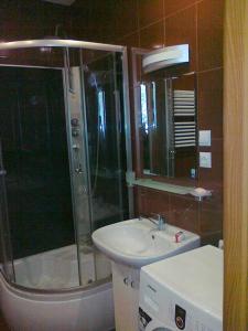 Kúpeľňa v ubytovaní Apartamenty w Karkonoszach