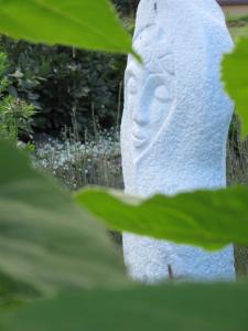 Ein Garten an der Unterkunft Qi Gong Haus