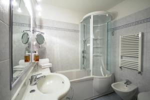 Koupelna v ubytování Hotel Alpi