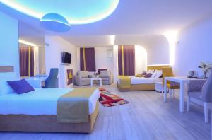 Katil atau katil-katil dalam bilik di Hotel Boutique Libris