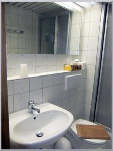 Koupelna v ubytování Gasthof-Pension Rotes Haus