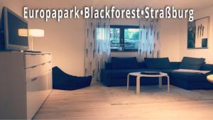 Posezení v ubytování Blackforest Home Gengenbach nahe Europapark Rust