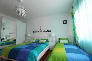 Postel nebo postele na pokoji v ubytování Apartman Garden Vodice