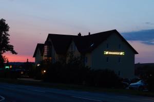 The sunrise or sunset as seen from a szállodákat or nearby