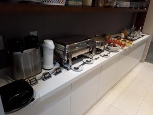 Kuchyň nebo kuchyňský kout v ubytování Ventura Hotel