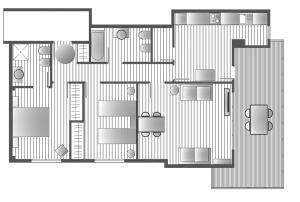 Grundriss der Unterkunft ApartUP Spectacular Beach View