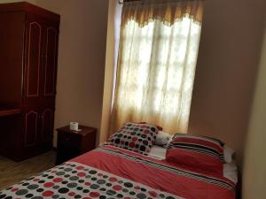 Postel nebo postele na pokoji v ubytování Hostal Buenos Aires