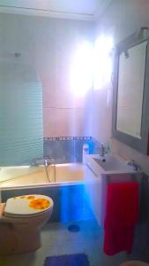 アリカンテにあるAvenida Alcoy - Apartmentのバスルーム(トイレ、洗面台、バスタブ付)