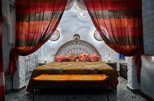 Cama o camas de una habitación en Dar Yakout