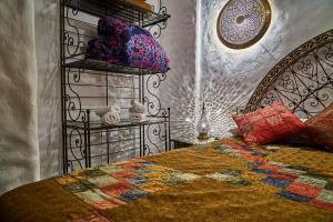 Cama o camas de una habitación en Dar Yakout