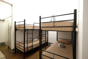 Poschodová posteľ alebo postele v izbe v ubytovaní Wood Stone
