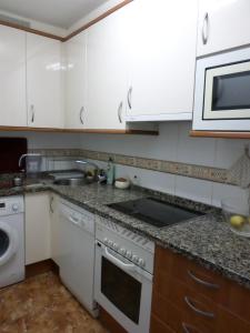 Kuchyň nebo kuchyňský kout v ubytování Apartamento Jardines del Sella