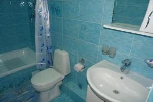 Koupelna v ubytování Hotel Sicilia