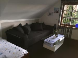 Posezení v ubytování Komfortable Apartments in der Villa Eule