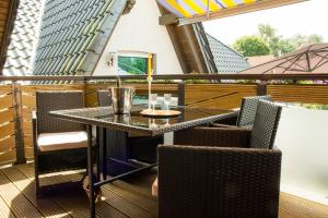 Posezení v ubytování Komfortable Apartments in der Villa Eule