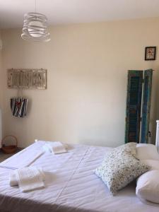 A bed or beds in a room at Christina Apartment