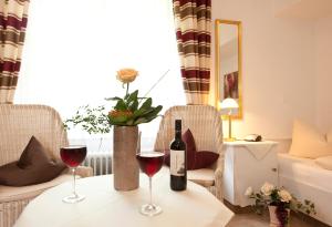 Posezení v ubytování Boutiquehotel Das Haus am Walde