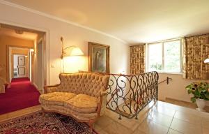 Posezení v ubytování Boutiquehotel Das Haus am Walde