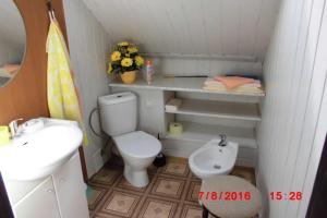 Koupelna v ubytování Apartmán v secesní vile