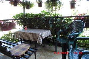 Balkon lub taras w obiekcie Apartmán v secesní vile