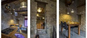 Kuchyň nebo kuchyňský kout v ubytování Hameau d'hôtes La Roseraie-Drôme