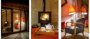 Posezení v ubytování Hameau d'hôtes La Roseraie-Drôme