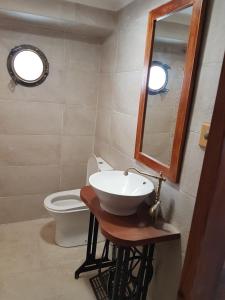 Koupelna v ubytování Chalé da Baía