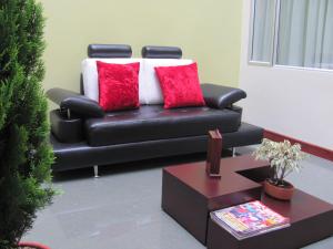 Istumisnurk majutusasutuses Apartahotel Vincent Suites
