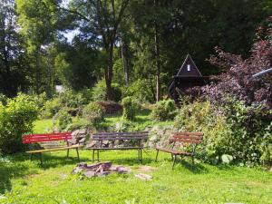 A garden outside Kemp Prachovská osma