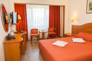 Postel nebo postele na pokoji v ubytování Hotel Germisara