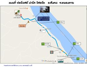 een kaart van de metrokaart kota kinabalu kota kinabalu bij Forest Park Resort in Sangkhom