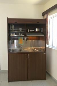 Ialysos City Hotel tesisinde mutfak veya mini mutfak