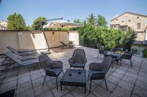 Patio nebo venkovní prostory v ubytování Hotel Patavium